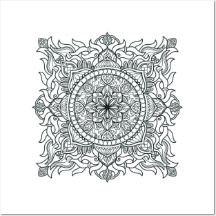 peaceful mandala Posters and Art